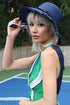 Navy Fringe Straw Hat